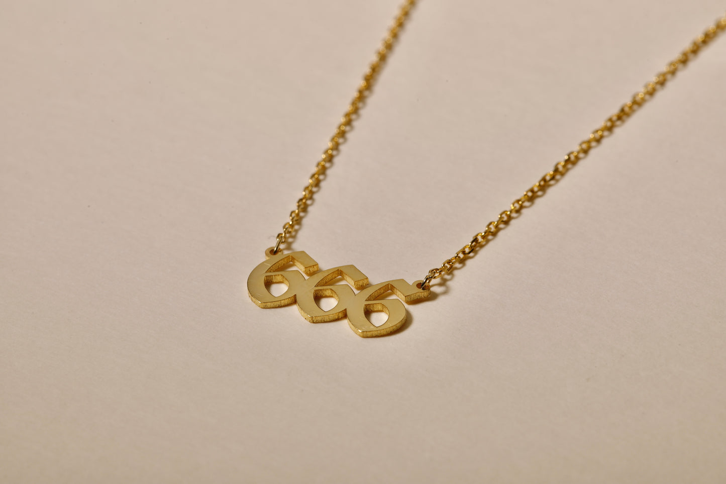 Angle Number Necklace