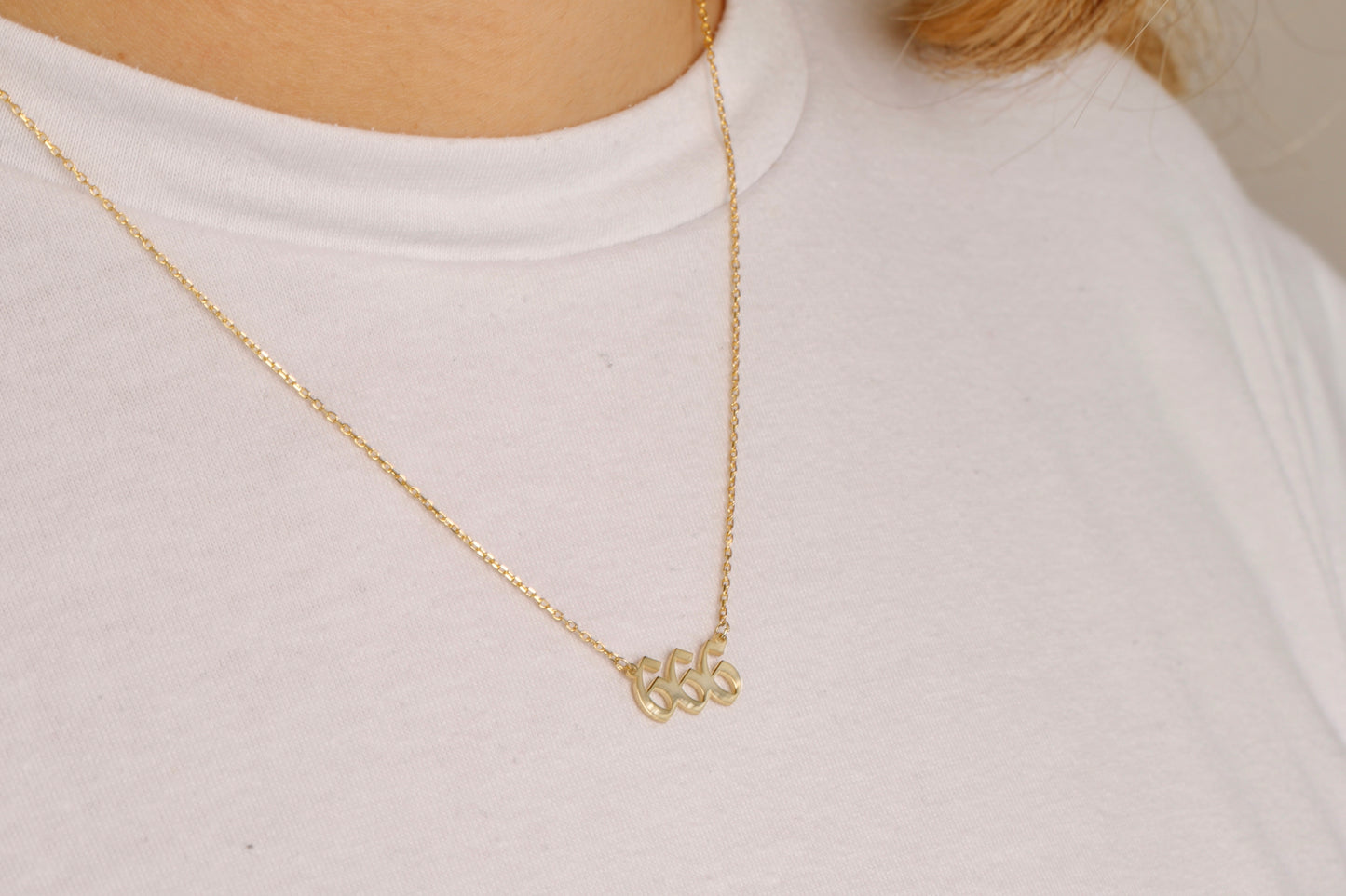 Angle Number Necklace