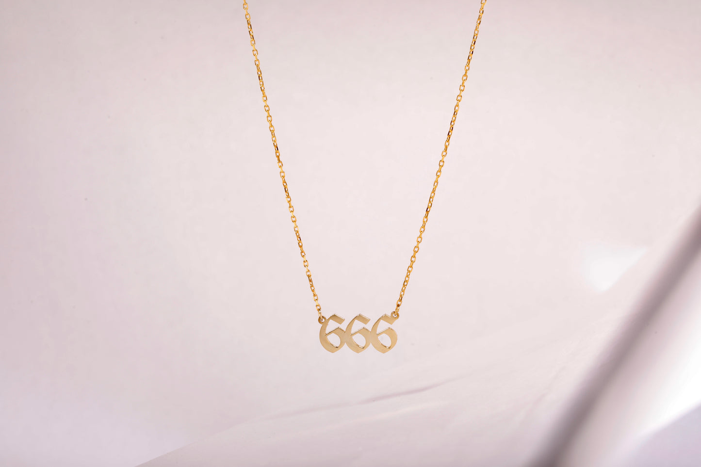 Angle Number Necklace