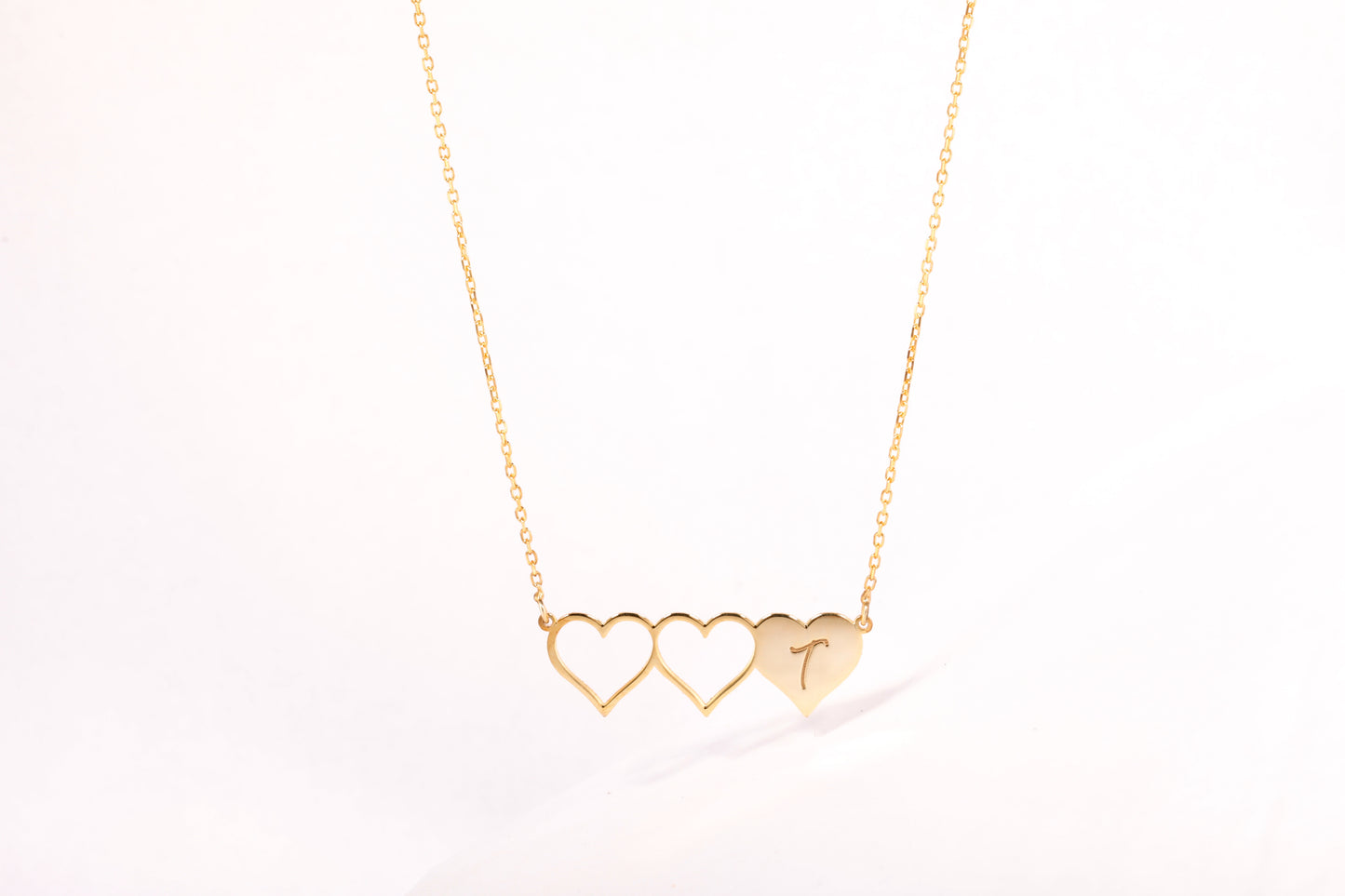 Heart Initial Necklace