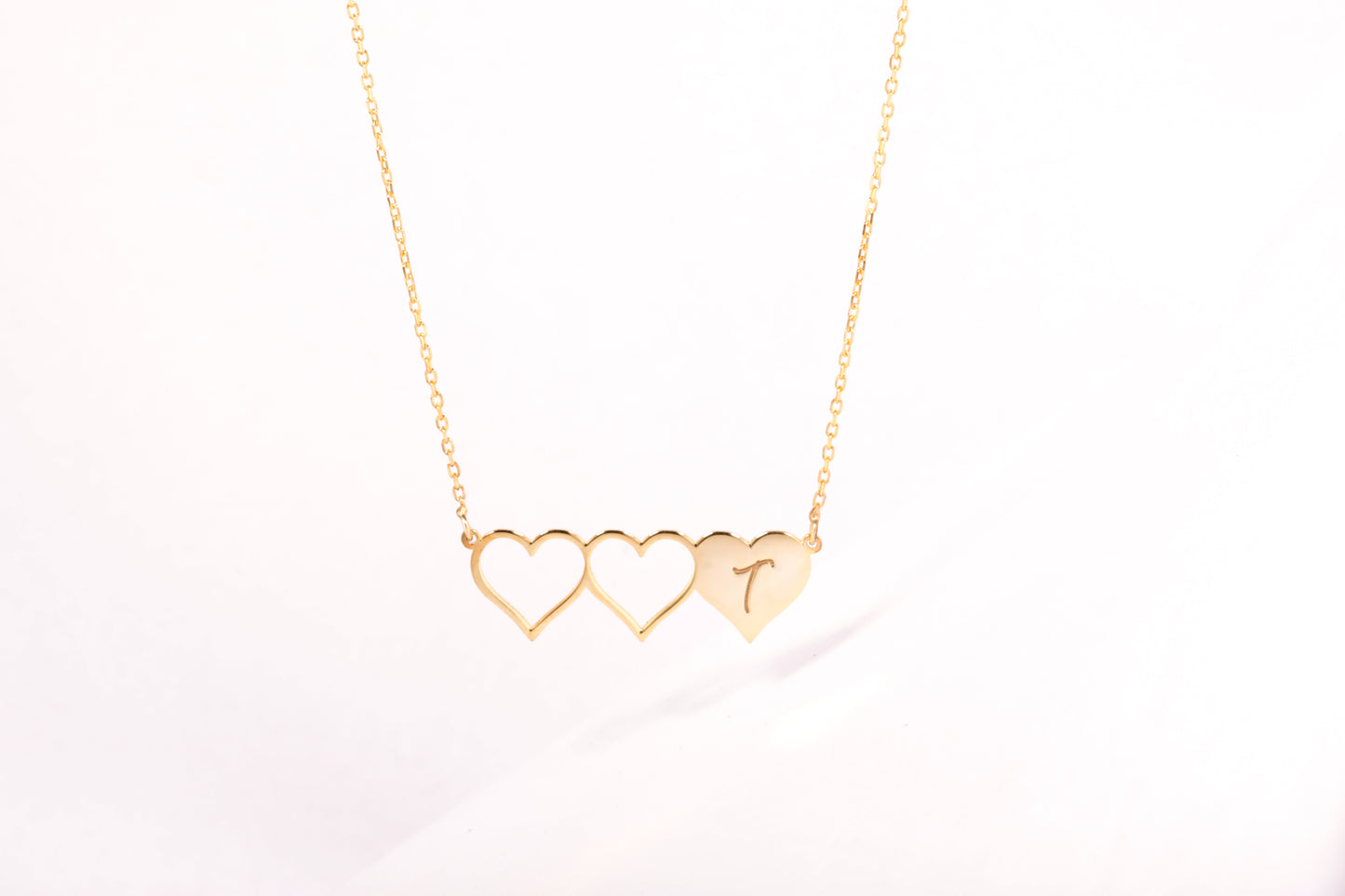 Heart Initial Necklace