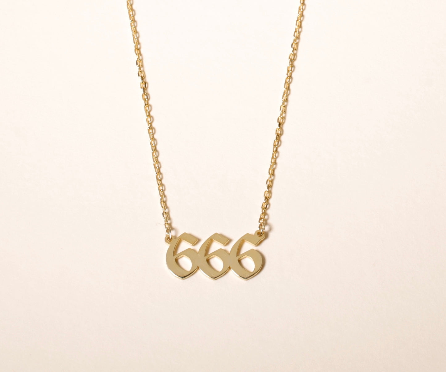 Angle Number Necklace