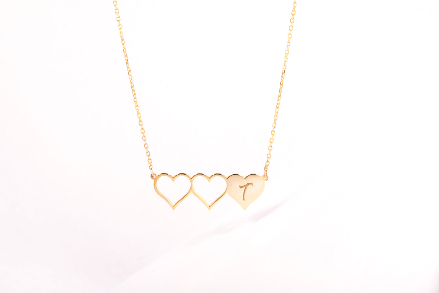 Heart Initial Necklace