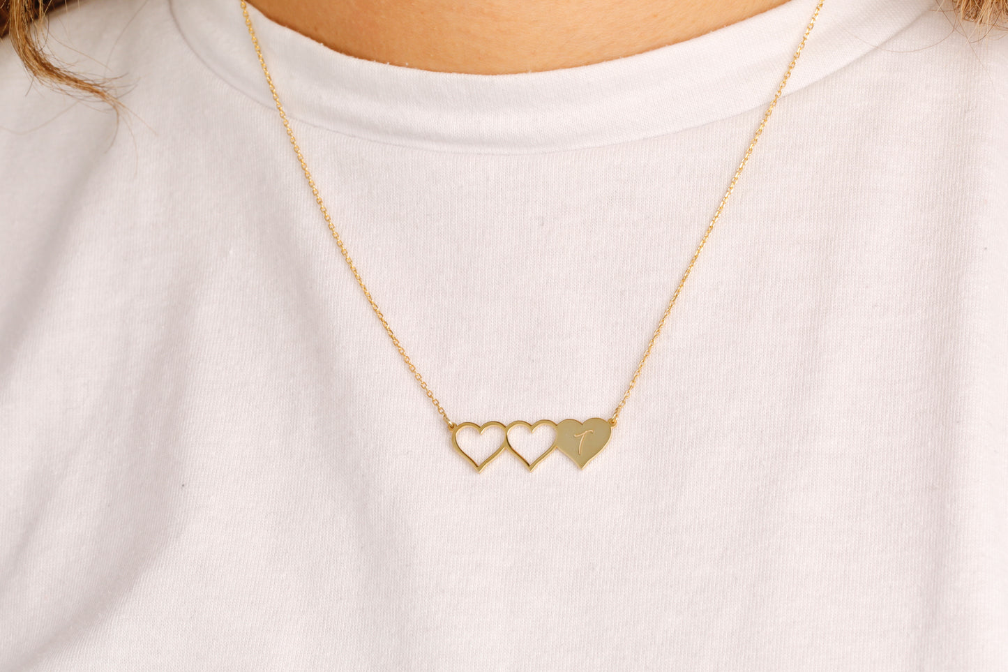 Heart Initial Necklace