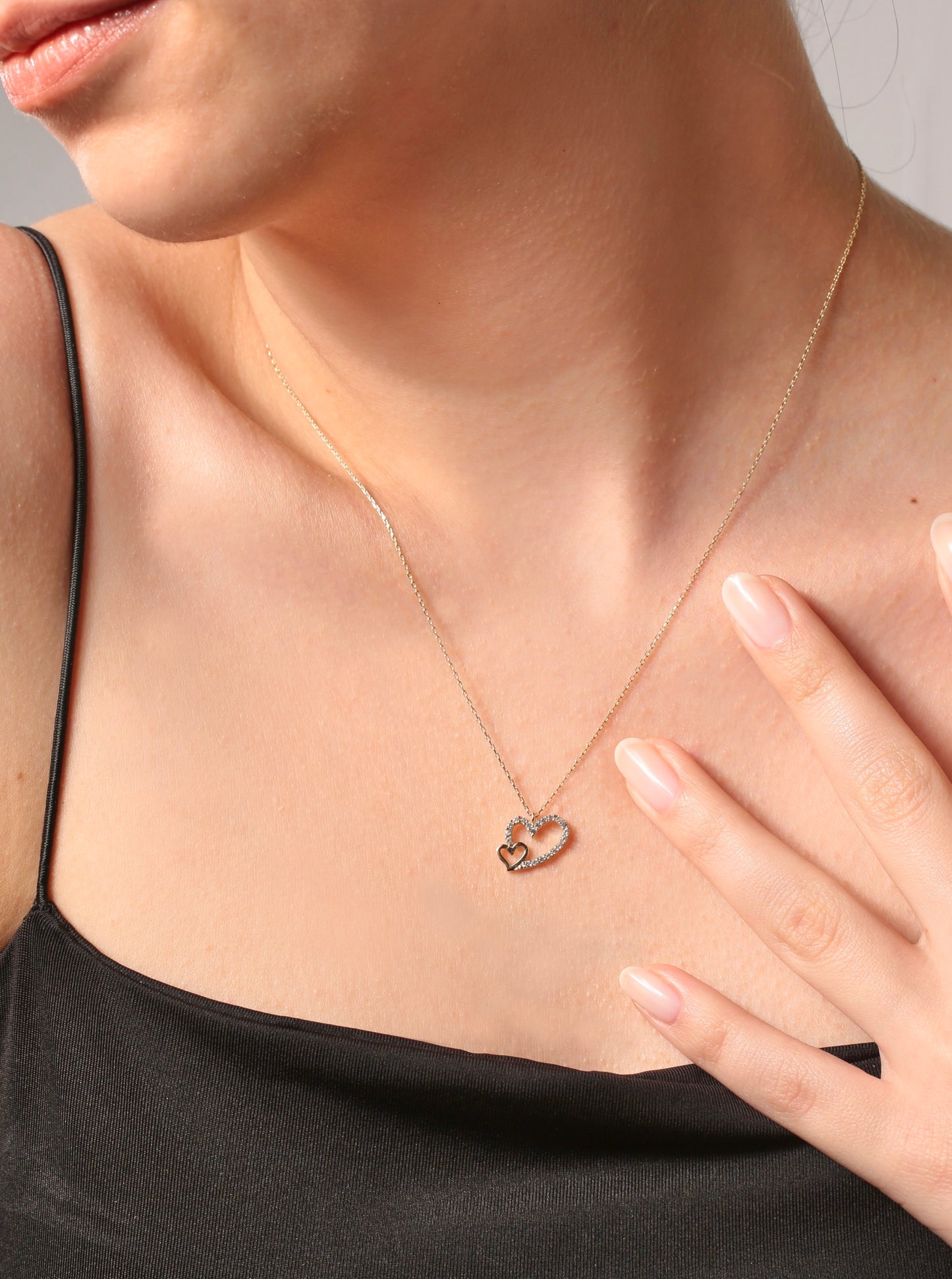 Double Heart Necklace