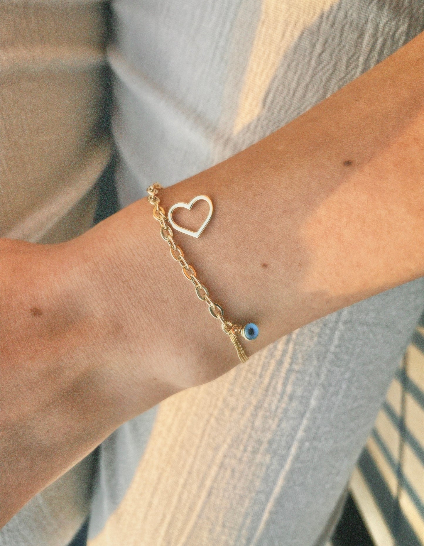 Heart Charm Bracelet