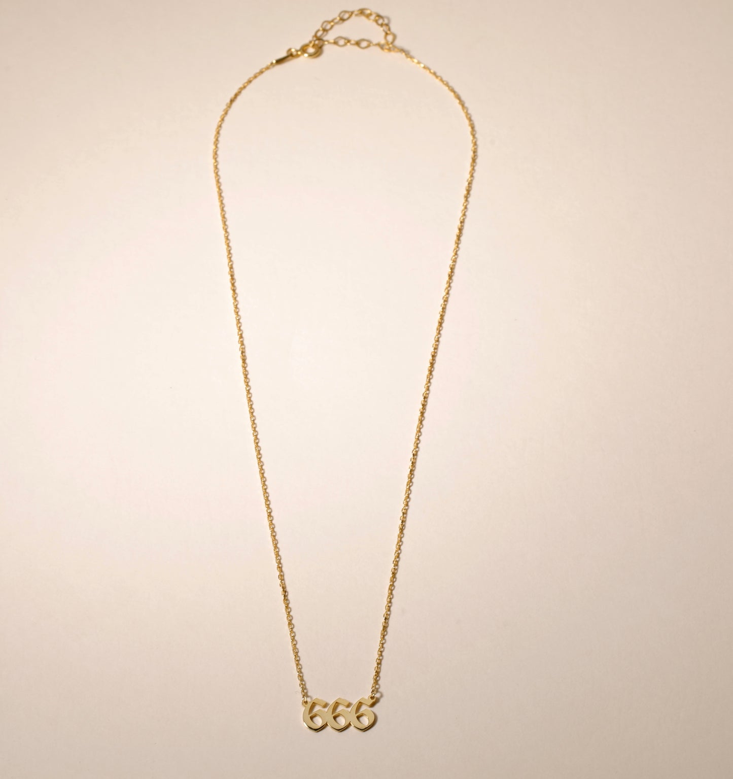 Angle Number Necklace